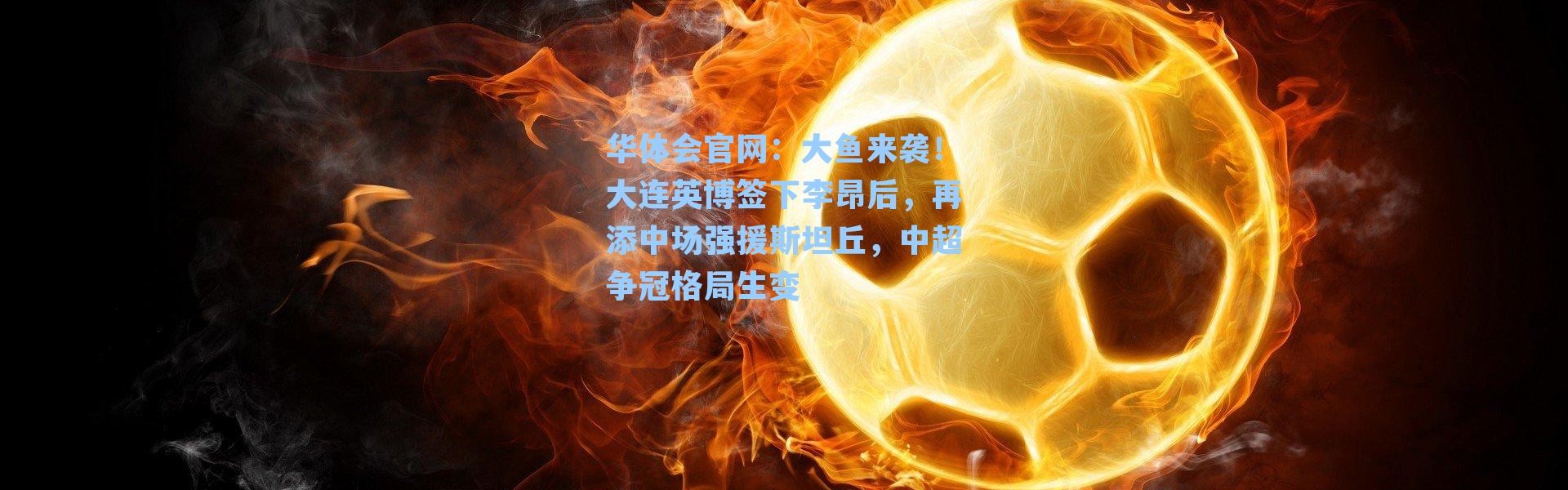 华体会官网：大鱼来袭！大连英博签下李昂后，再添中场强援斯坦丘，中超争冠格局生变